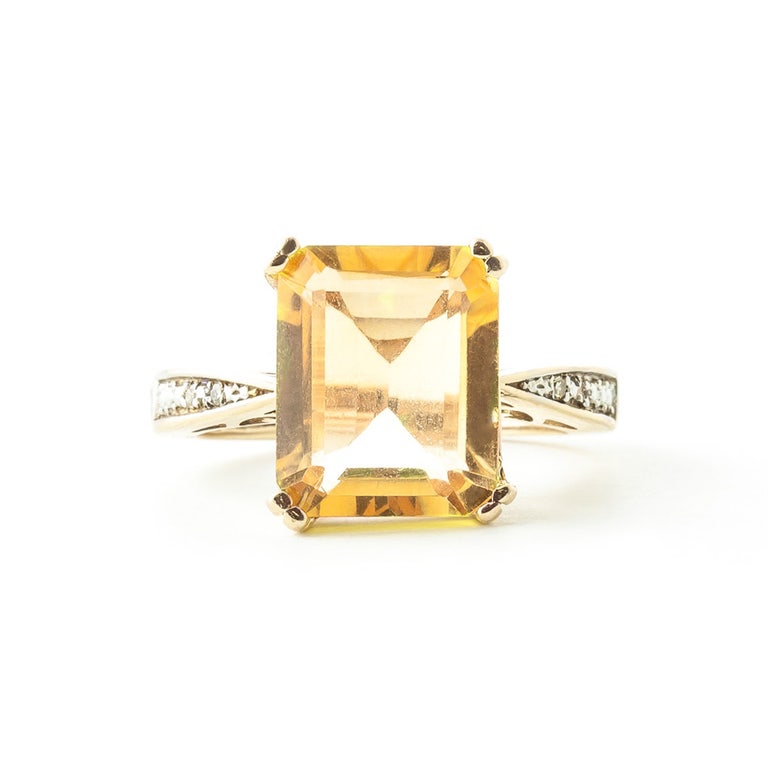 QPJ Citrin Ring, Gold 375 - 5115Y